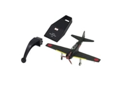 Rebe - Modelo de avião de caça em liga metálica fundida na escala 1:72 com suporte, item de decoração e colecionável.