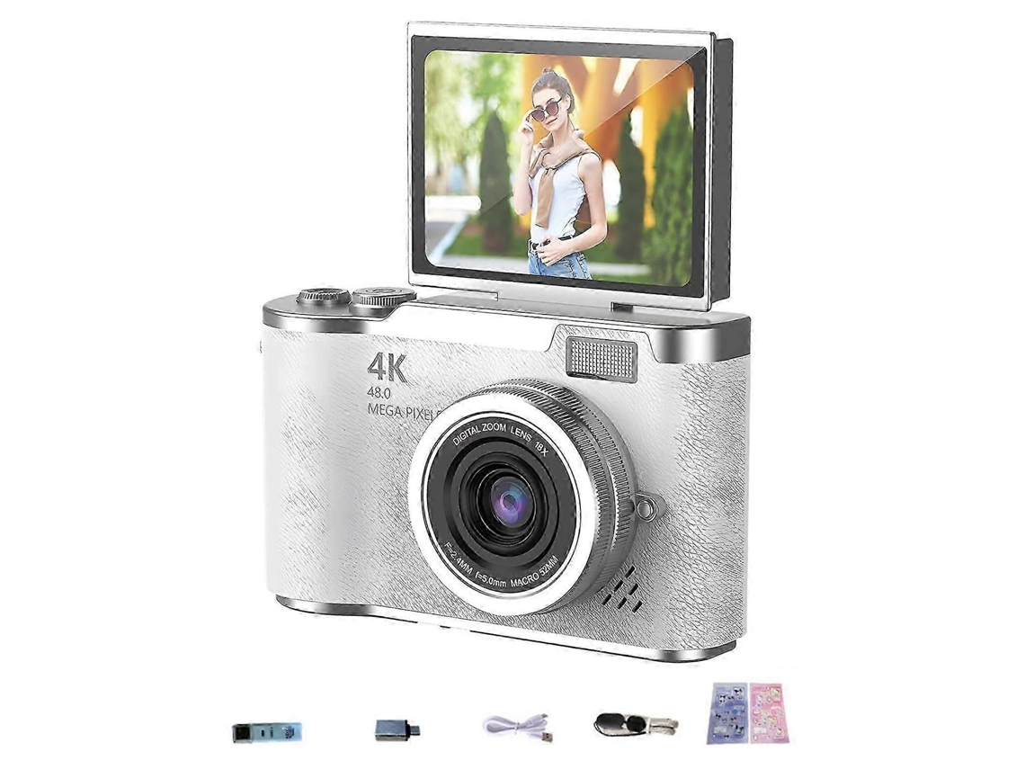 Minicámara portátil con pantalla articulada, cámara de vídeo HD para estudiantes, niños, adolescentes y viajes. TAISHENGDA