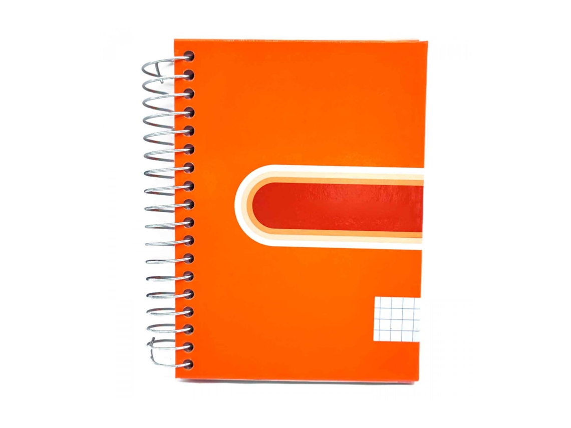 ACAN Cuaderno/Libreta Tapa Dura Hojas Cuadriculadas 5X5 140 PGinas 90 Gr Formato A6 EncuadernaciN En Espiral 15x12,5 cm