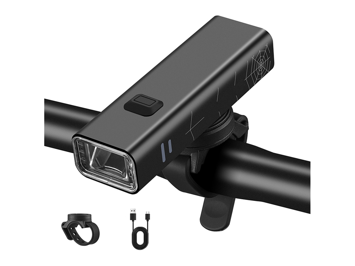 Luz Recargable Usb Para Bicicleta, De Aluminio, De Alto Brillo, Resistente Al Agua Ipx4, Con Múltiples Modos.