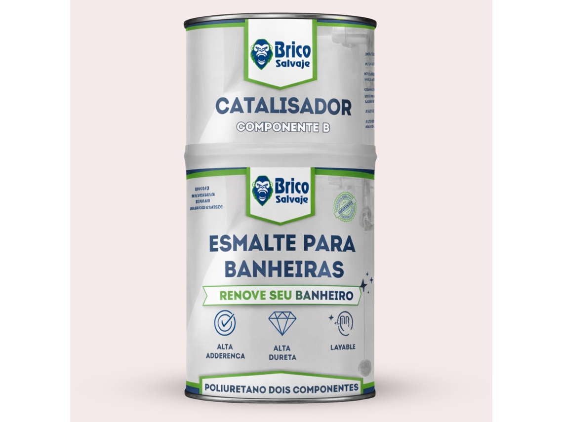 Pintura Para Bañeras Acabado Mate Rosa Claro Marilyn 600+150 Ml