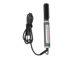 Cepillo alisador de cabello 2026 con 5 ajustes de temperatura, cerámica iónica, para uso en seco/húmedo, enchufe estadounidense 100-240 V.