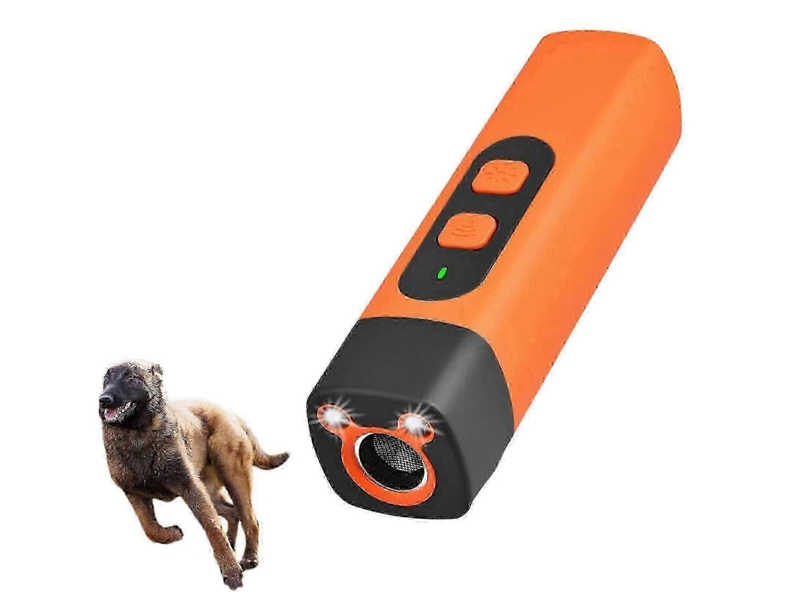 Dispositivo ultrasónico Barkshield Pro para repeler los ladridos de los perros con linterna LED para el adiestramiento canino y la prevención de ladridos no deseados.