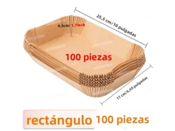 Papel de cocina absorbente, apto para freidoras, planchas y bandejas antiadherentes. MDUG (100 hojas rectangulares)