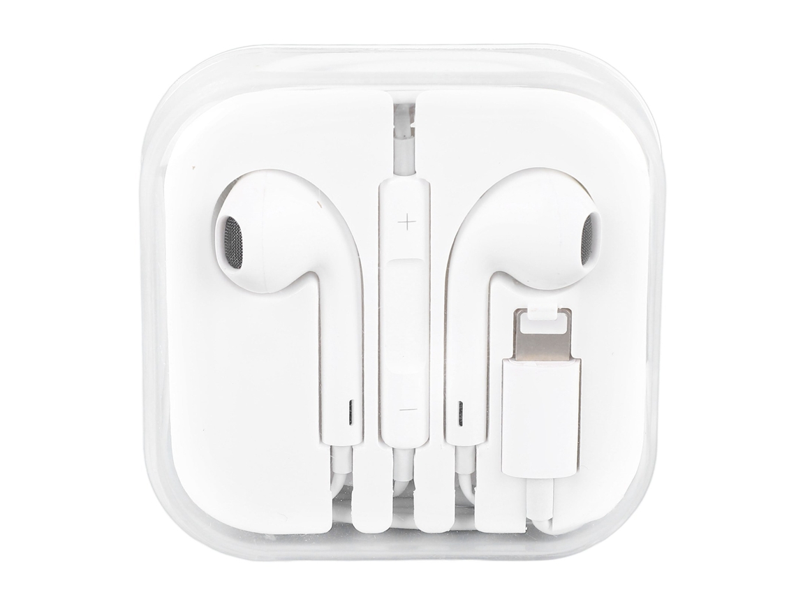 Auriculares Con Cable Hifi Estéreo Con Aislamiento De Ruido Y Control De Volumen Para Ios Iphone Blanco