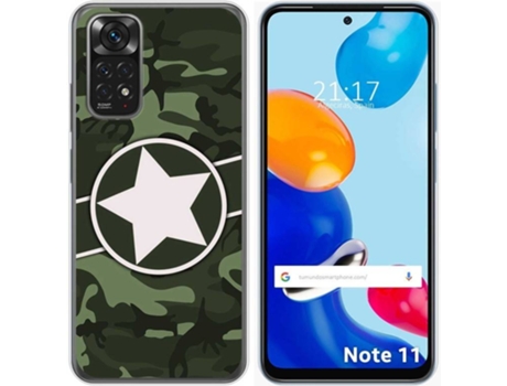 Carcasa Xiaomi Redmi Note 11 TUMUNDOSMARTPHONE Dibujos Camuflaje 01 Multicolor