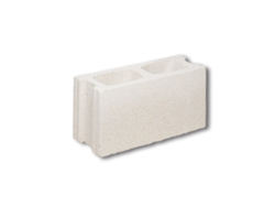 Bloque de hormigón liso blanco hidrófugo / Pared delgada H-Smooth / Unidad