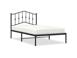Estructura de cama con cabecero VIDAXL negro metal (100x190 cm)