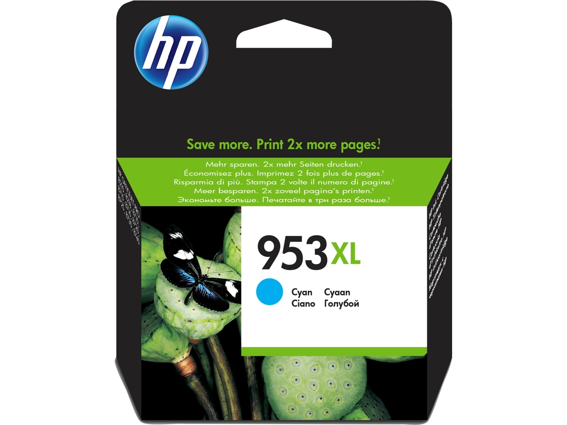 Cartucho de Tinta HP Original 953Xl de Alto Rendimiento Cian