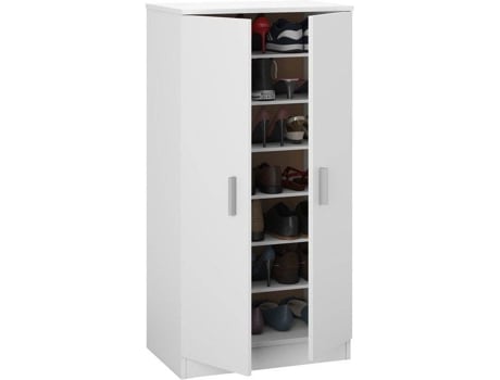 Zapatera HABITDESIGN (Blanco - Melamina - 55 x 108 x 36cm)