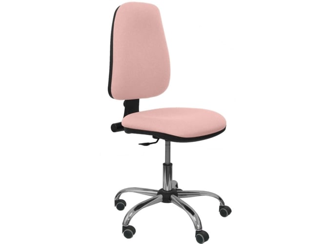 Silla de Escritorio Operativa PYC socovos Rosa con ruedas antiarañazos (Sin Brazos - Tejido)