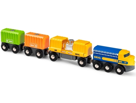 Jogo de Mesa BRIO Three-Wagon Cargo Train (3 Anos)