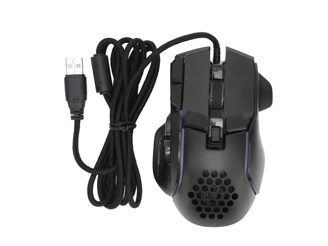 Ratón Gaming Rgb Con Cable, Unidad Óptica, 12800 Dpi, 10 Botones Programables Y 13 Modos De Iluminación.