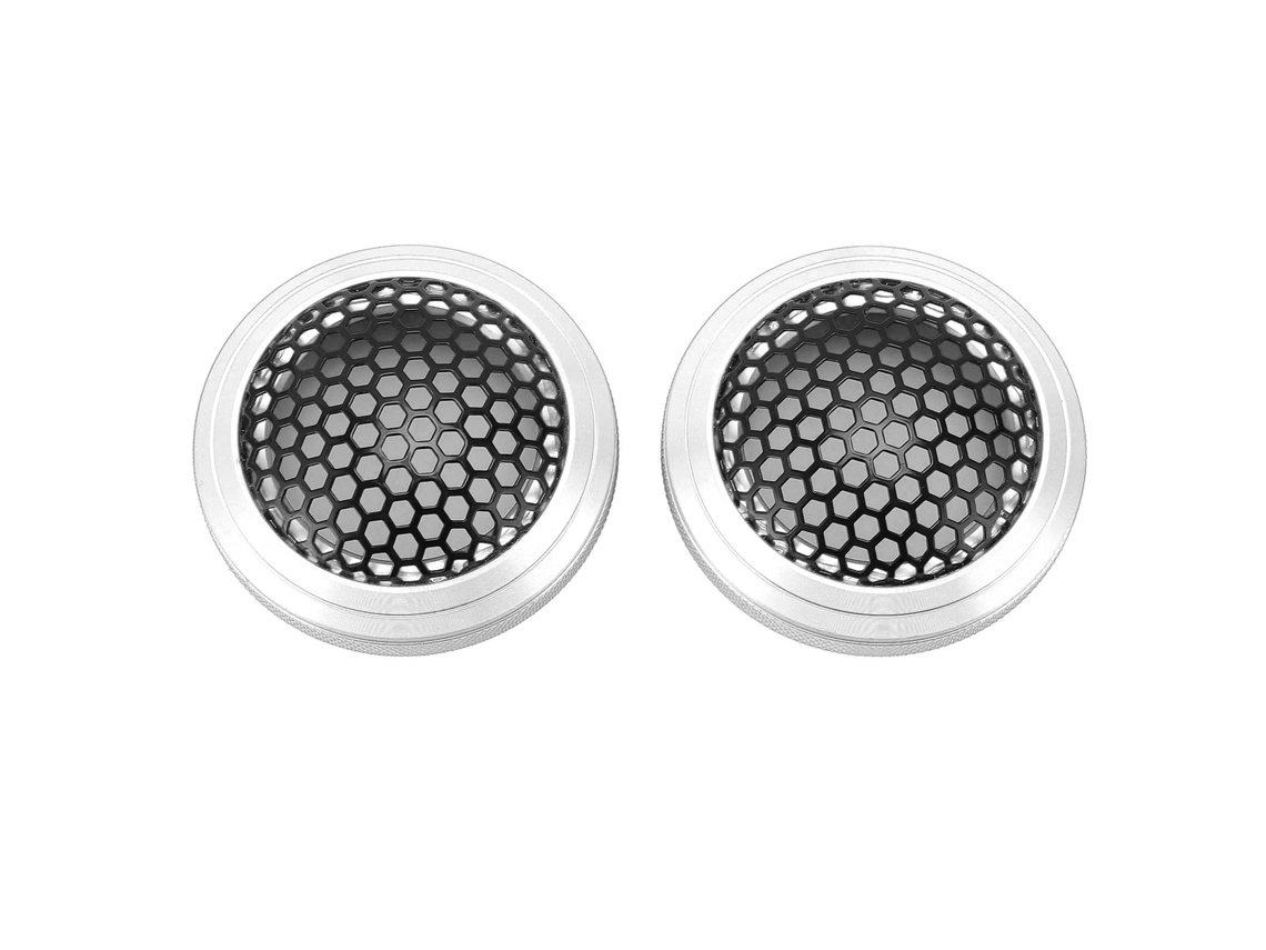 2 Rejillas Protectoras Redondas De Malla Metálica De 54 Mm Para Altavoces De Coche, Hogar Y Barco (plateadas)