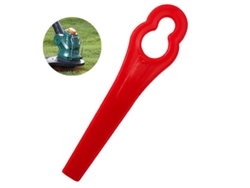 Cuchilla De Plástico Para Desbrozadora, 83x20 Mm, Roja, Duradera Y Ligera, Para El Mantenimiento Del Jardín.