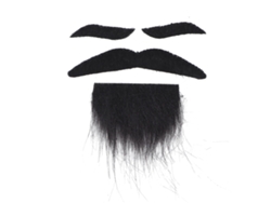Disfraz De Barba Y Bigote Falso Para Fiesta De Halloween Con Cejas Autoadhesivo Accesorio De Disfraz