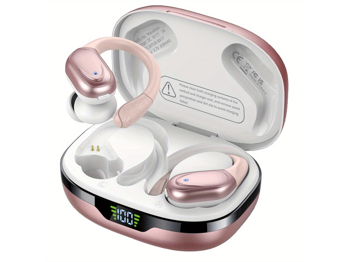 Auriculares Bluetooth True Wireless CHRUI Auriculares Internos Inalámbricos Para Iphone Y Android Rose