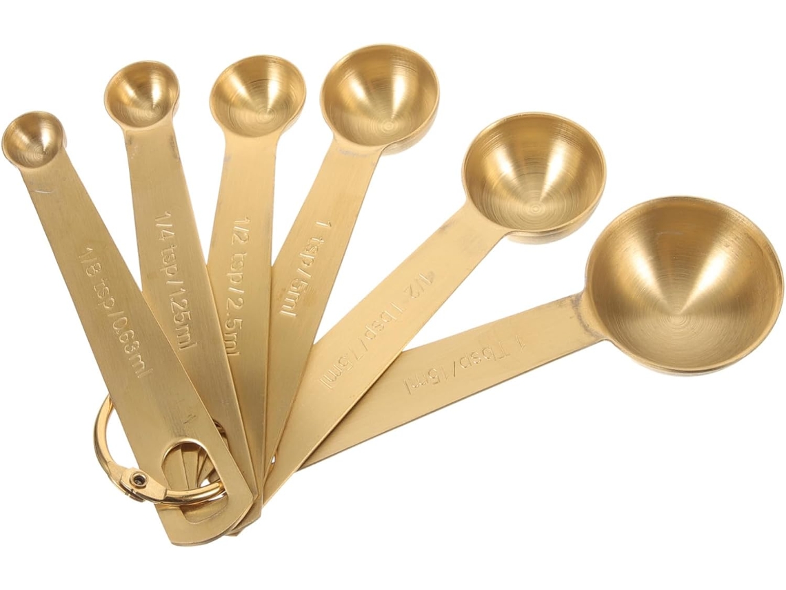 Colheres Medidoras Pequenas - Feitas De Aço Inoxidável Resistente Com Um Bom Acabamento, Este Conjunto De Colh
