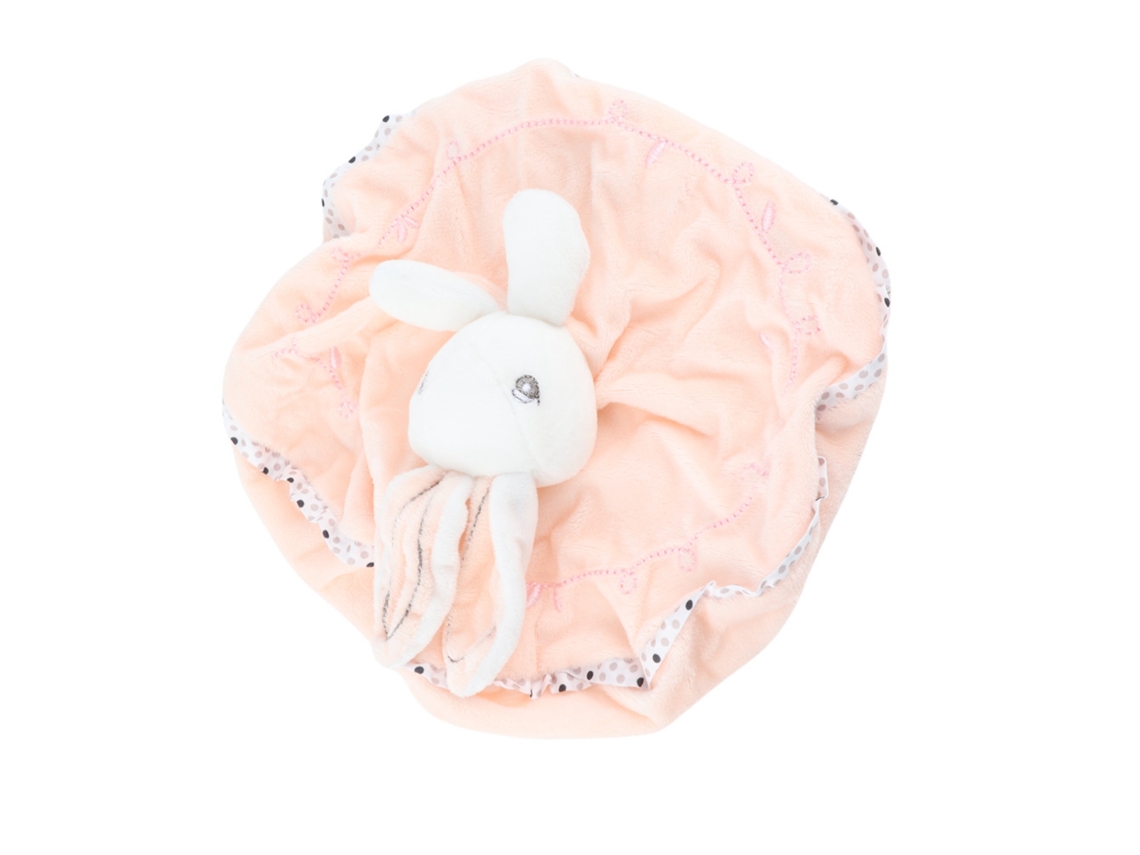 Toalla Suave Y Relajante, Muñeco De Conejo De Terciopelo, Juguete Para Bebé, Rosa
