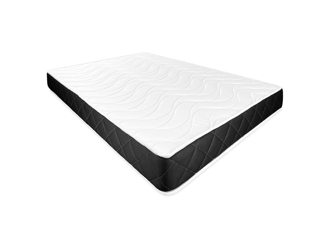Colchón Viscoelástico Viscoblack Blanco/Negro DUERMETE ONLINE (20 cm x 90 cm L x 190 cm P)