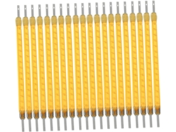 Paquete De 20 Filamentos Led Amarillos Para Luminarias, 3 V 40 Mm 100 Ma, Ambiente Confortable