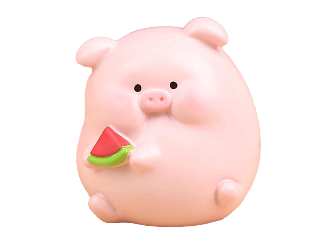 Baok - Lindo cerdito de dibujos animados en miniatura de cerámica para decoración de mesa.
