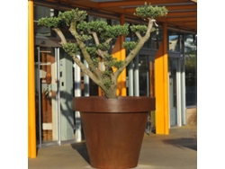 Jardinera Gran Formato Acero Corten Maceta | 75-130x110(h) Cm