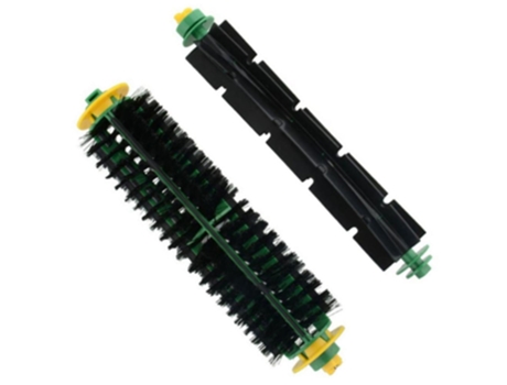 1 conjunto/2 peças escova de cerdas + escova batedora flexível para irobot