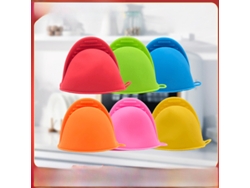 Guantes de cocina antiescaldaduras, con aislamiento térmico, para microondas, para horno y panadería de alta temperatura con agarre seguro