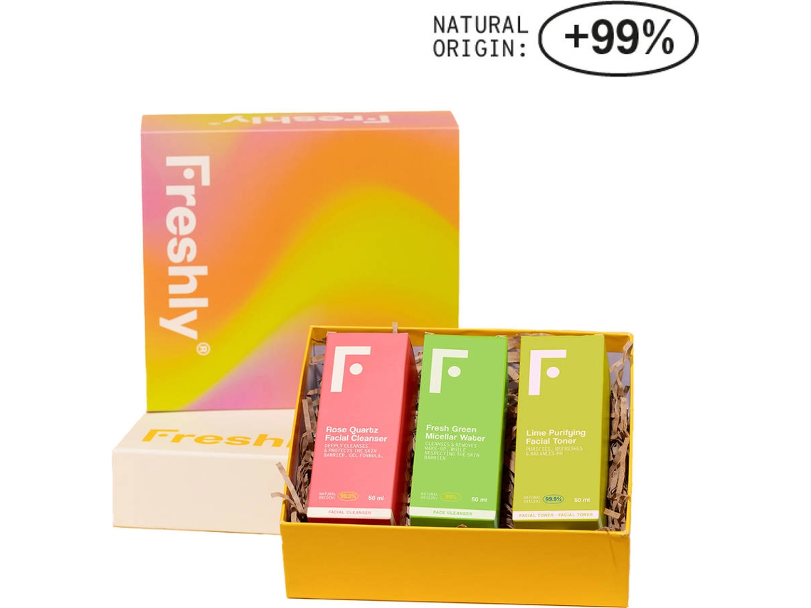 Set de Rutina de Limpieza Facial FRESHLY COSMETICS Super Cleanser Trio (3 x 100 ml)