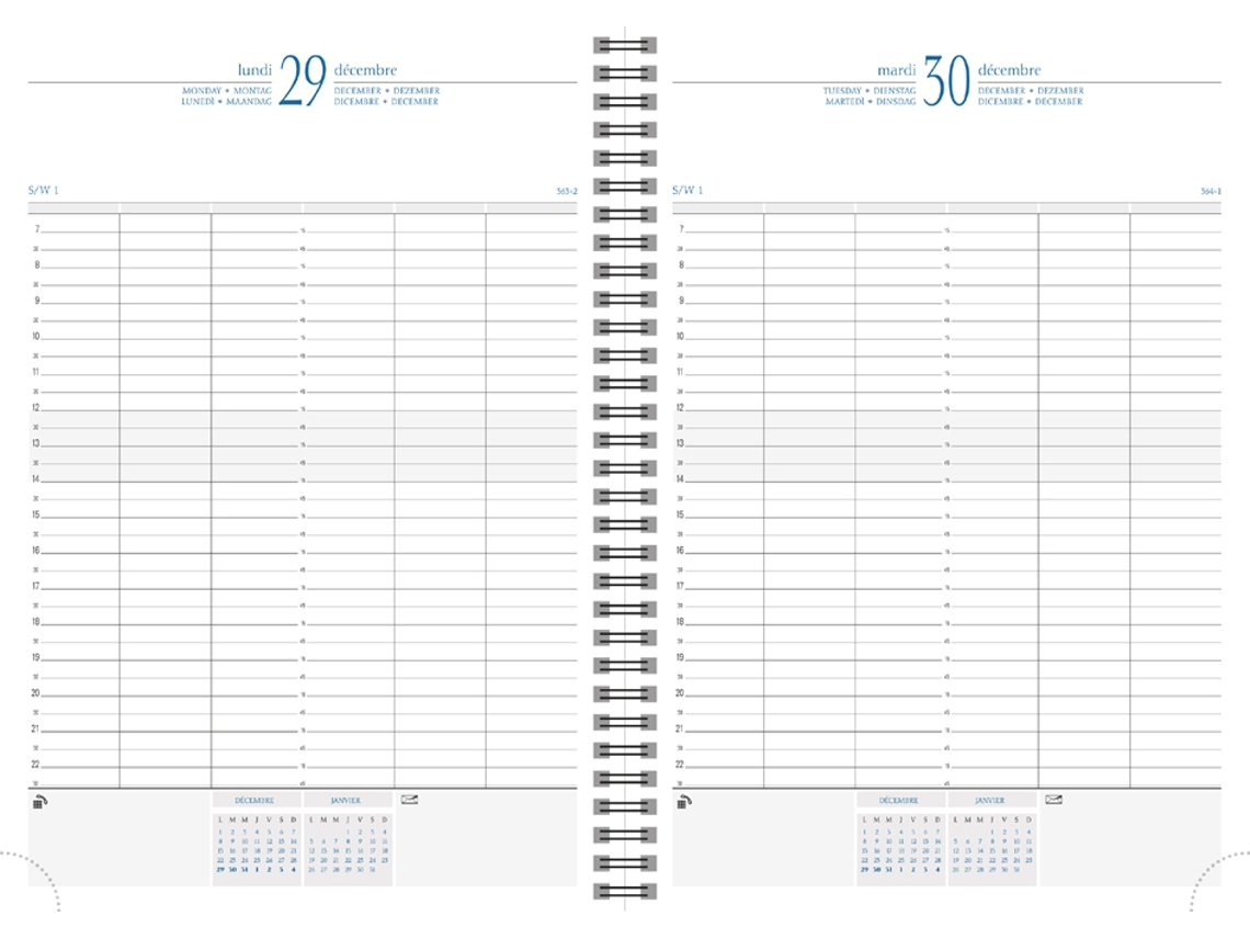 Calendario de Mesa EXACOMPTA Hora 29 S 2025