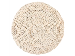 Esterilla de tatami redonda tejida a mano para meditación de yoga (color mostrado)