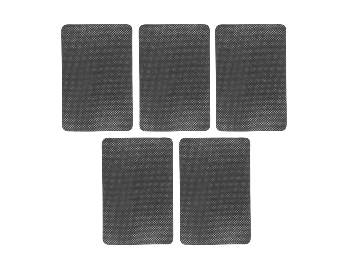 5 Parches De Reparación Para Botes Inflables, Canoas Y Kayaks, Kit De Reparación De Pvc Impermeable, Color Negro.