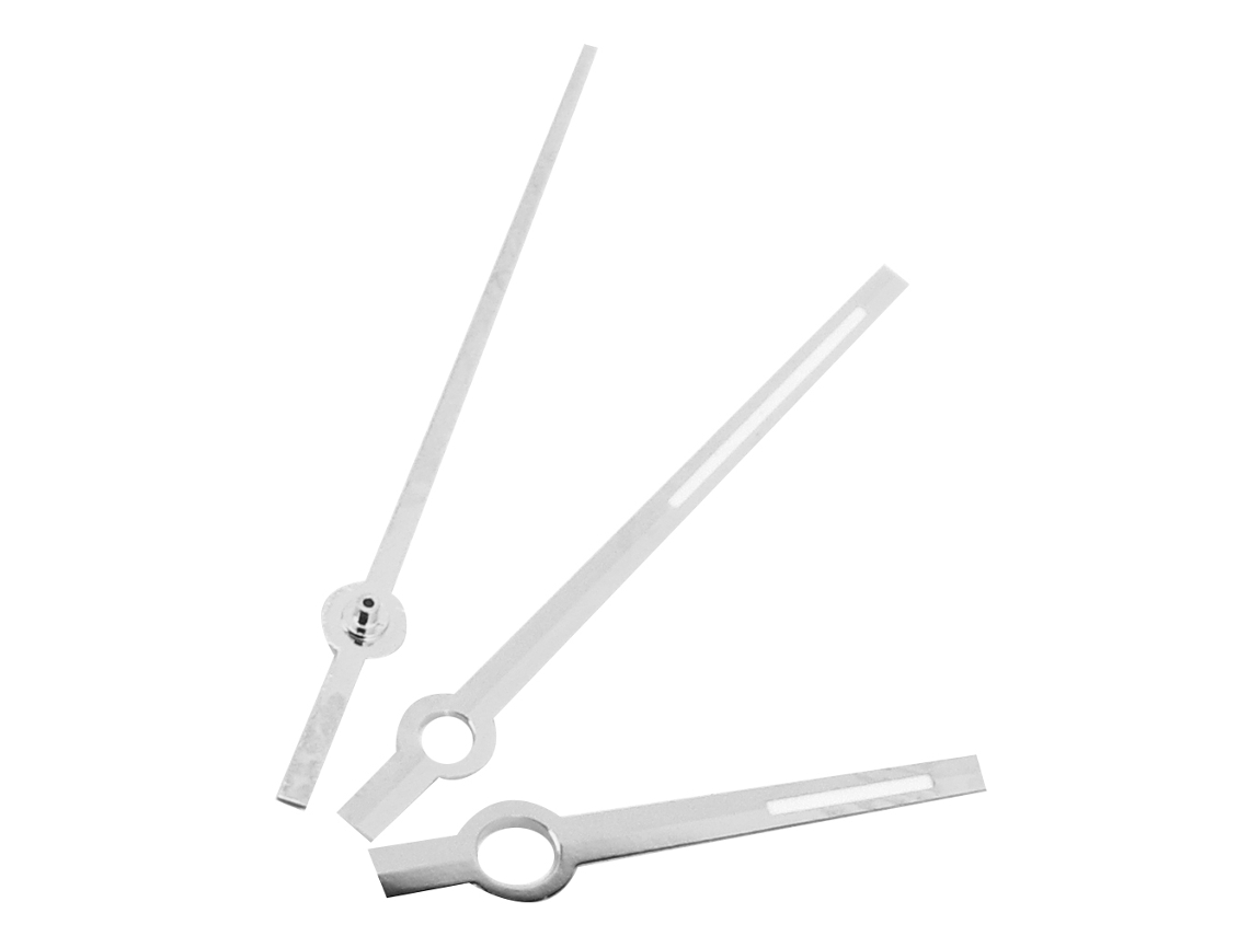 Reloj luminoso para hombre con manecillas ajustables para movimiento 3135 plateado