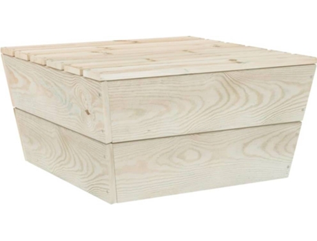 Mesa de jardín VIDAXL Marrón Madera (60x60x30 cm)