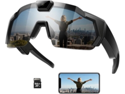 Smartglasses Para Deportes Al Aire Libre Con Grabación De Vídeo Hd, 64 Gb De Almacenamiento, Audio Inalámbrico Y Cámara Integrada (negro)