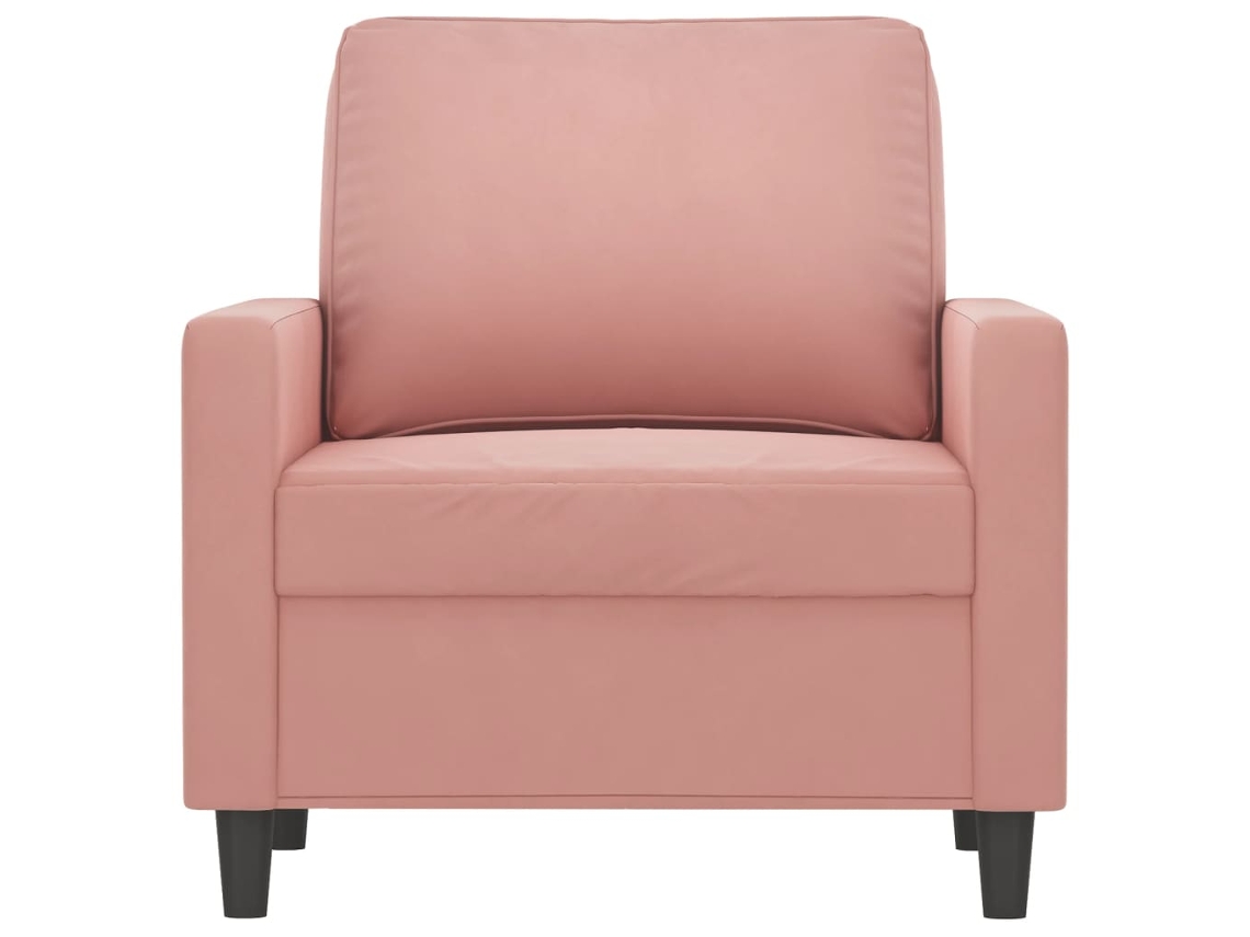 Sillón De Terciopelo Rosa 60 Cm