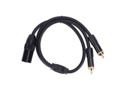 Cable Divisor En Y Xlr Macho Estéreo De Pvc De 0,5 M Para Consola De Mezcla De Micrófonos
