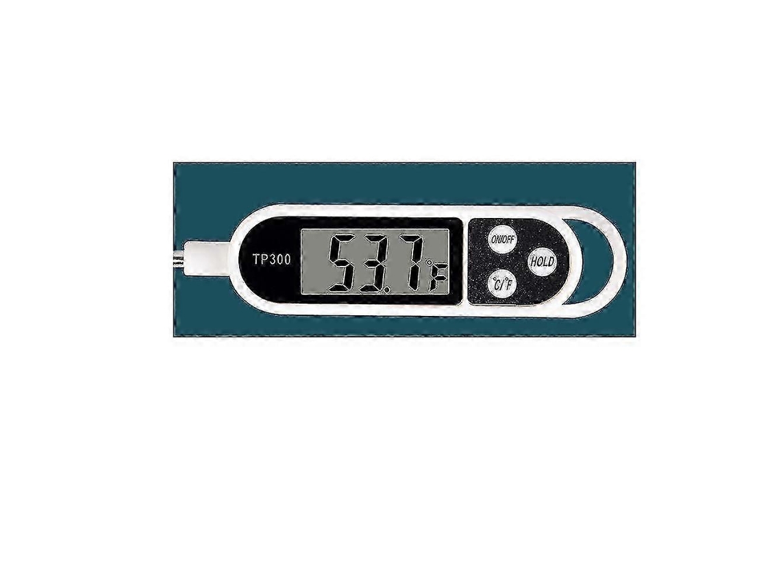 Termómetro digital de cocina Zengo para hornos domésticos, sonda larga, resistente a la corrosión, conmutable entre °C y °F. Qyroadwolf GOKOCO