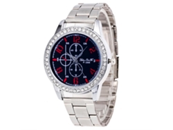 Reloj Casual De Acero Inoxidable Plata Con Cristales, Cronógrafo Zhoulianfa Para Hombres