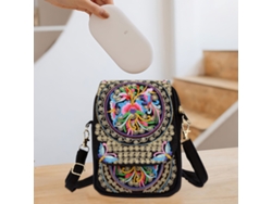 Bolsa Para Mulher Com Bordado Étnico De Yunnan.