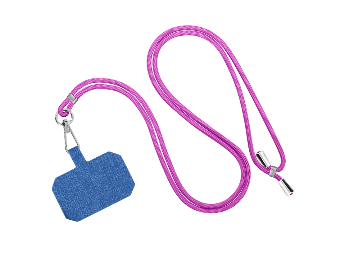 Cordón Smartphone Universal Funda y Carcasa Perlas 90cm violeta AVIZAR