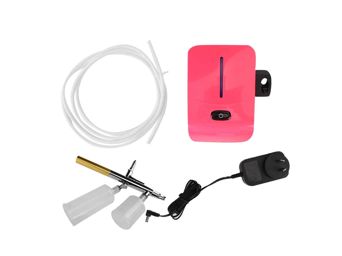 Compresor De Aire Mini Pulverizador De Oxígeno Nano Para Rejuvenecimiento Facial Hidratación En Spray Rojo