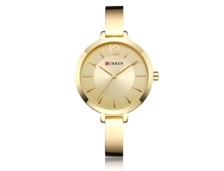 Relojes de Moda para Mujer Reloj Impermeable de Cuarzo con Correa de Acero Inoxidable para Mujer-Dorado LUUCOZK
