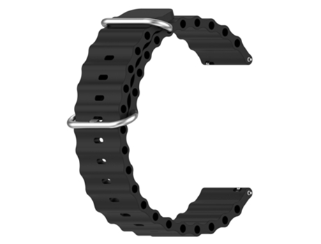 Correa de reloj Negro Samsung Galaxy Watch 3 45 mm, Huawei Watch GT3 Pro 46 mm, Huami Amazfit GTR 3, Xiaomi Watch S1 Active, Garmin Forerunner 255