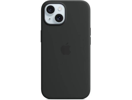 Funda APPLE iPhone 15 Silicone com MagSafe (Negro)