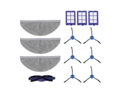 Accesorios De Repuesto Para Robovac X8: Filtro, Paño, Cepillos Principal Y Laterales.
