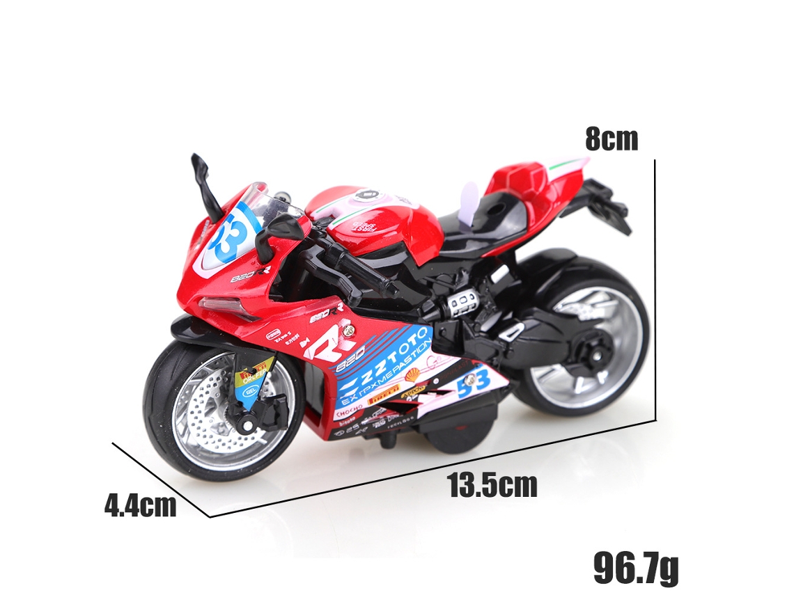Modelo De Motocicleta 820rr A Escala 1:12, De Metal Fundido A Presión.
