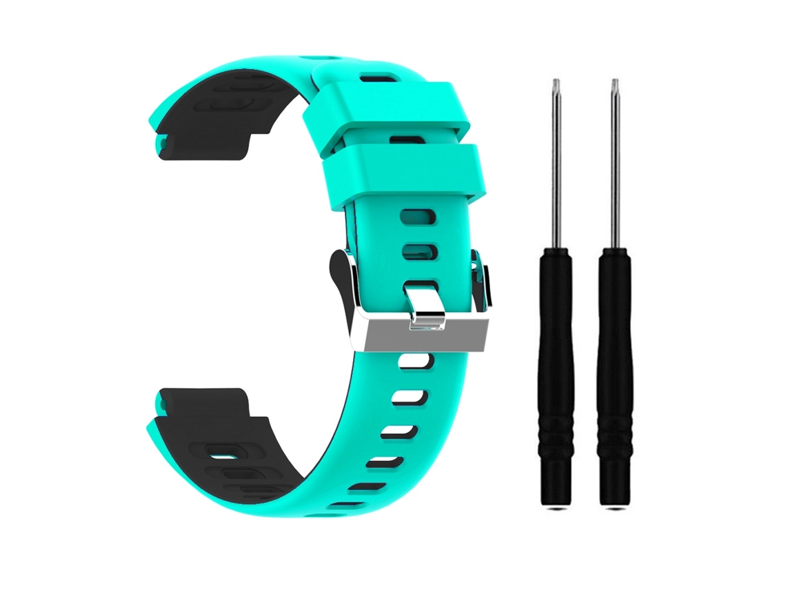 Pulsera De Silicona De Repuesto Para Garmin Forerunner 235/220/230/620/630/735xt Azul Lago Y Negro