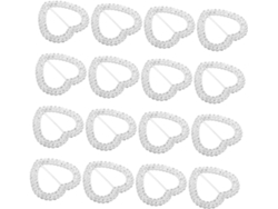 100 Piezas De Hebillas De Cinturón Con Forma De Corazón Para Bufandas, Hebillas Deslizantes Con Anilla